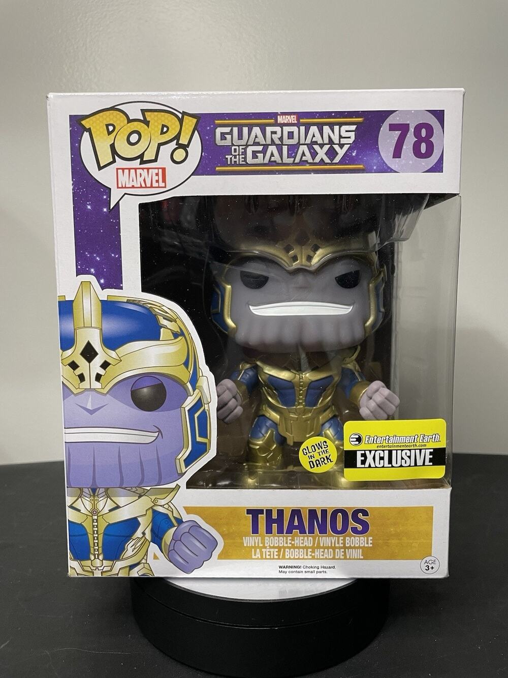 Funko Pop Guardians of the Galaxy Thanos Glow in the Dark EE Exclusive #78